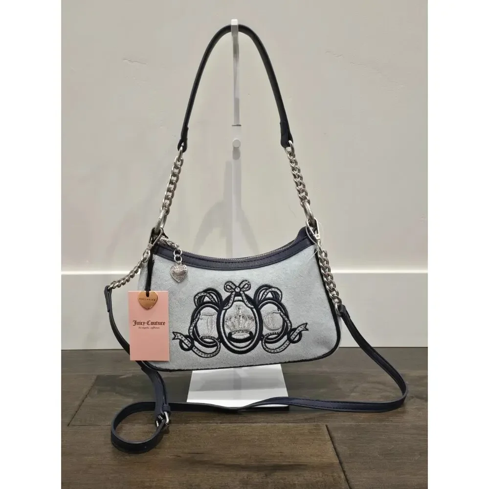 NWT Juicy Couture Pastel Turquoise Juicy Lovers Club Shoulder‎ Bag